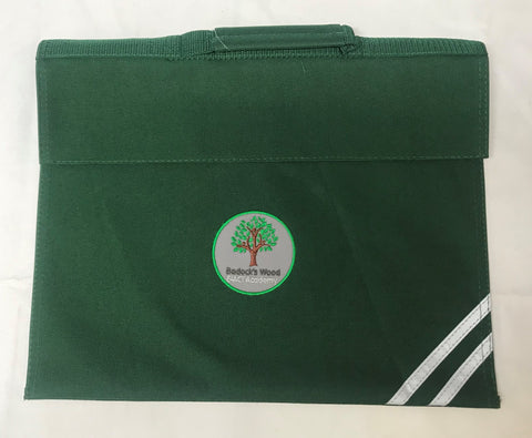 Bottle Green Embroidered Book Bag (BWA)