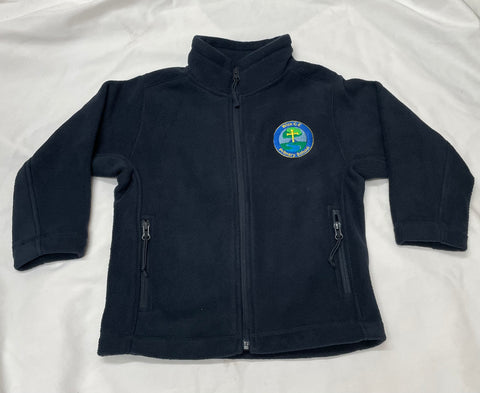 Embroidered Navy Fleece (WICK)