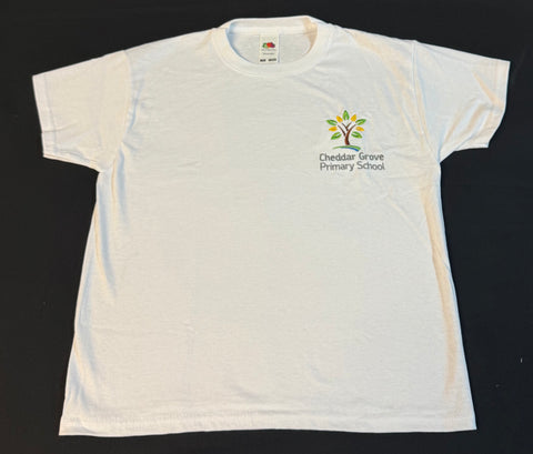 White Embroidered Tee Shirt - PE (CGS)
