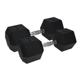 Urban Fitness Pro Hex Rubber Coated Dumbbells (Pair)