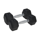 Urban Fitness Pro Hex Rubber Coated Dumbbells (Pair)