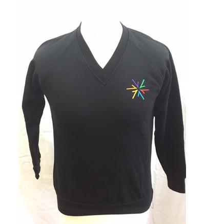 Black V Neck Sweatshirt (AWS)