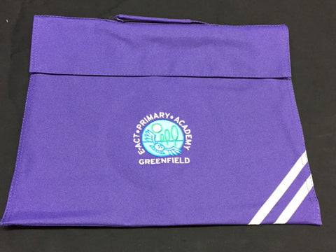 Purple Embroidered Book Bag (GA)