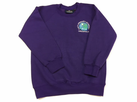 Purple Embroidered Sweatshirt (GA)
