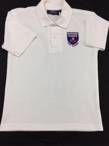 White Embroidered Polo Shirt (IAA) (Buy 1 get 1 FREE on 34" upwards)