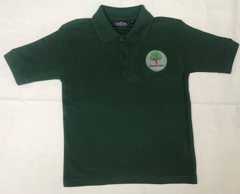 Bottle Green Embroidered Polo Shirt (BWA)