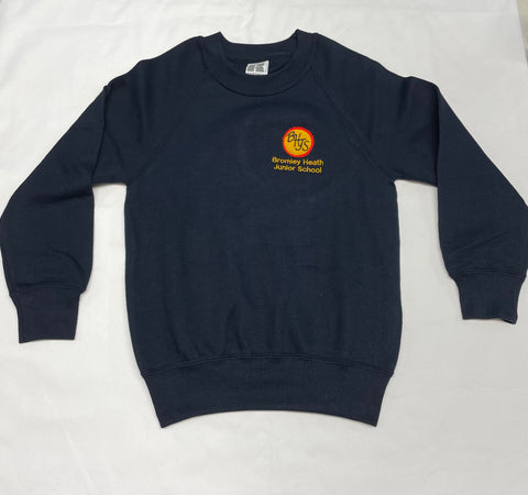 Navy Sweatshirt Embroidered (BHJS)