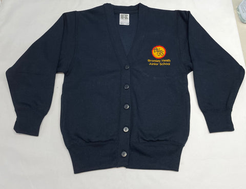 Navy Cardigan Embroidered (BHJS)