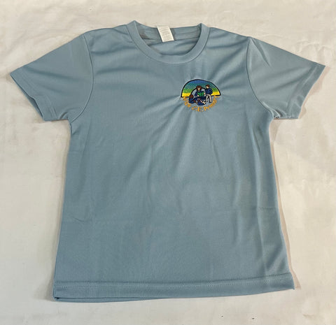 Embroidered Sports Fabric PE Tee Shirt (WICK)