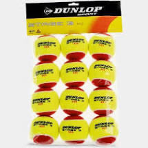 Dunlop Stage 3 Tennis Balls (Pack Of 12)