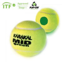 Karakal MID Green Short Tennis Ball (Pack of 12)