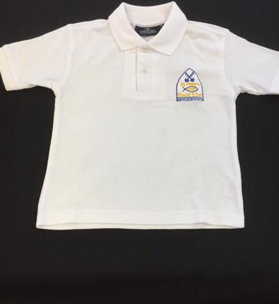 White Polo Shirt Embroidered (SP)